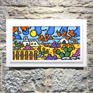ferrulli, contornismo metafisico, ferrulli store, colore, arte, design, puglia, artista, dipinto, francesco ferrulli, quadro, acrilico, mare, paesaggio pugliese, dimore d'amore