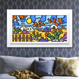 ferrulli, contornismo metafisico, ferrulli store, colore, arte, design, puglia, artista, dipinto, francesco ferrulli, quadro, acrilico, mare, paesaggio pugliese, dimore d'amore